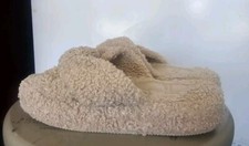 Abercrombie Fitch Sz 8 Women's Sherpa Shearling Mules Slippers Shoes