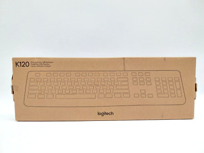 Logitech Keyboard K120 USB-Tastatur Schwarz QWERTY Italienisch #KT2481MÜ