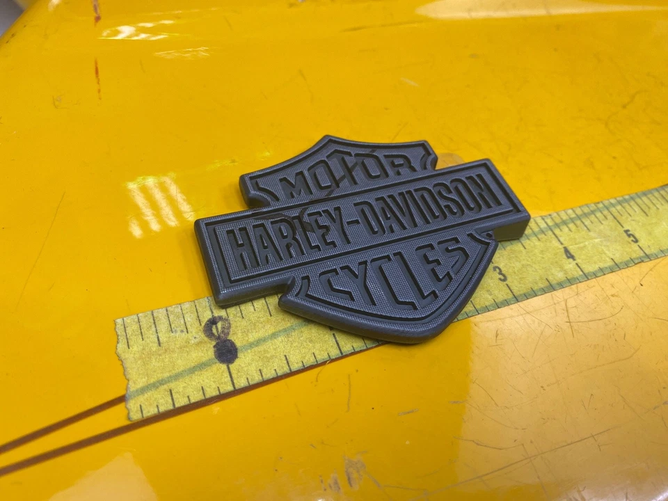 HD OEM Genuine Harley Fuel Tank Emblem Right Side Sportster 49ers Blems - Image 2 of 4