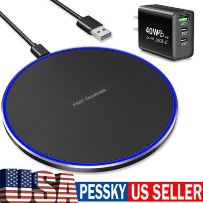 15W Wireless Fast Charging Charger Pad For Google Pixel 8 Pro 7A 7 6A 6 5 4 3 XL
