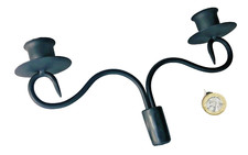 Twin Candle Holder Topper Black ra