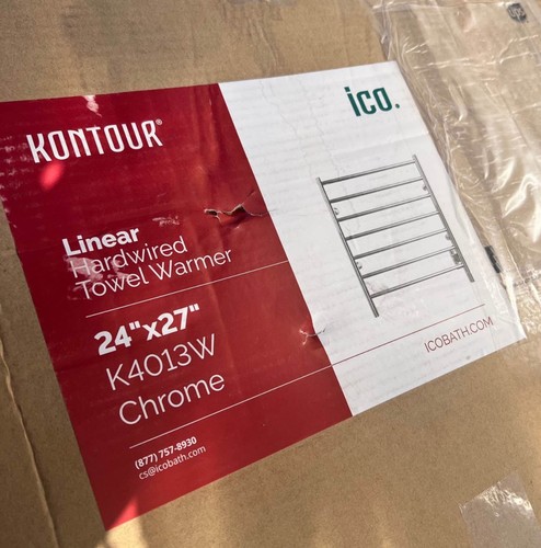 Chauffe-serviettes filaire ICO Bath Kontour 24" L x 27" H 110 V K4013W - Photo 5 sur 5