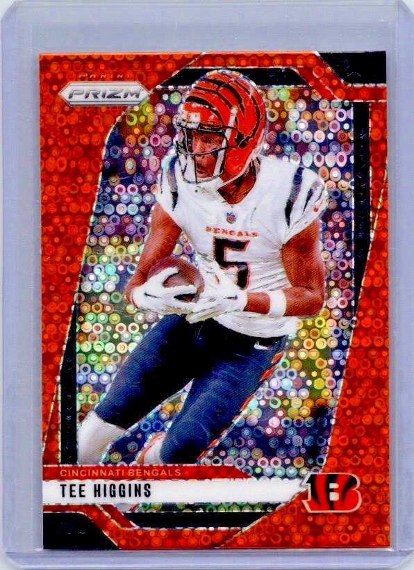 Tee Higgins #58 2024 Panini Prizm Orange Disco Prizm Cincinnati Bengals
