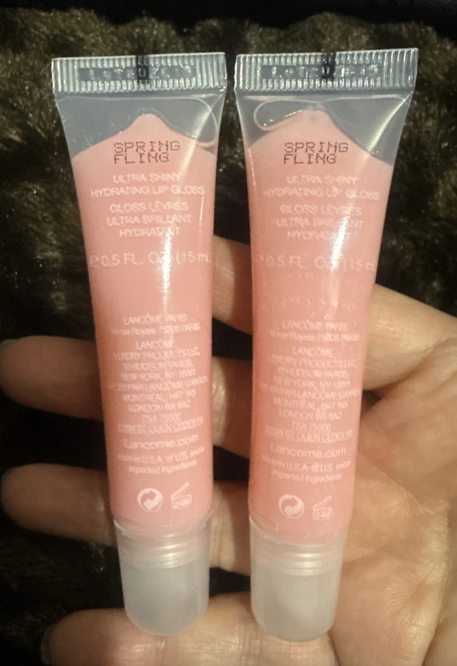 2 X Lancome Juicy Tubes In Spring Fling .5 Oz /15 Ml EACH TUBE ( FRESH ) - Image 2 of 3