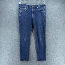 AG Adriano Goldschmied Matchbox Jeans Mens 33x29 Slim Straight Stretch Dark Blue