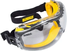1 PR. DeWalt DPG82-11 CLEAR ANTI FOG Protective Over Glasses Safety Goggles Z87+