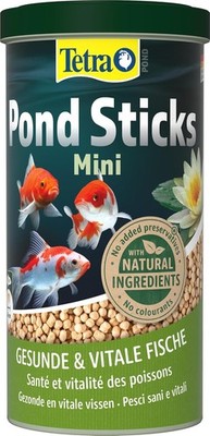 Tetra Pond Sticks Mini Fischfutter Teichfische bis 15 cm 1 L für gesundes Wasser