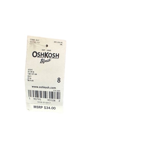 Oshkosh B'gosh Pink Lightweight Cargo Pants Girl's Sz 8 New - Picture 6 of 6