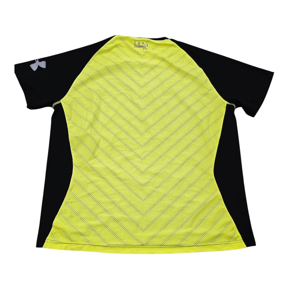 Under Armour Mens SZ 2XL Combine Training Heatgear T-shirt Compression Black - Image 2 of 2