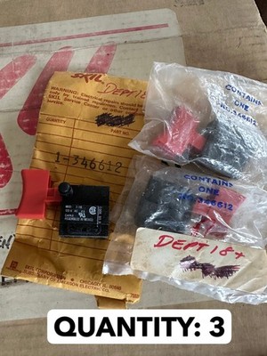 3-pack Vintage RARE GENUINE OEM Skil 346612 switch corded JIGSAW 4235 4355 4395