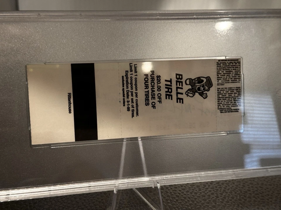 Boleto completo firmado autografiado por Barry Sanders "Last Home Game" 20-12-1998 PSA Foto 2 de 3