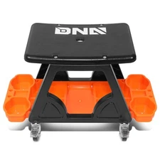 23" X 13.5" X 10.5" Automotive Car Mechanic Stool Rolling Work Seat w/ Tool Tray