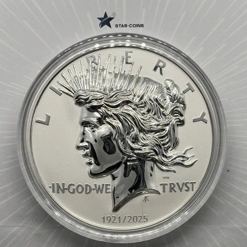 Grand Heritage Peace Reverse Proof 2oz .999 Silver Round w/ 360g Brass Core