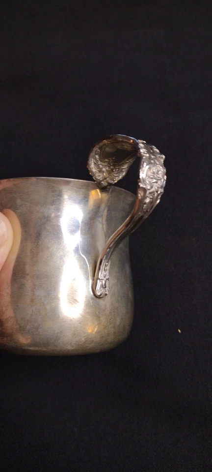 Taza bebé Francis I de Reed and Barton plata esterlina lavado en oro #X568, 3" de alto Foto 2 de 4