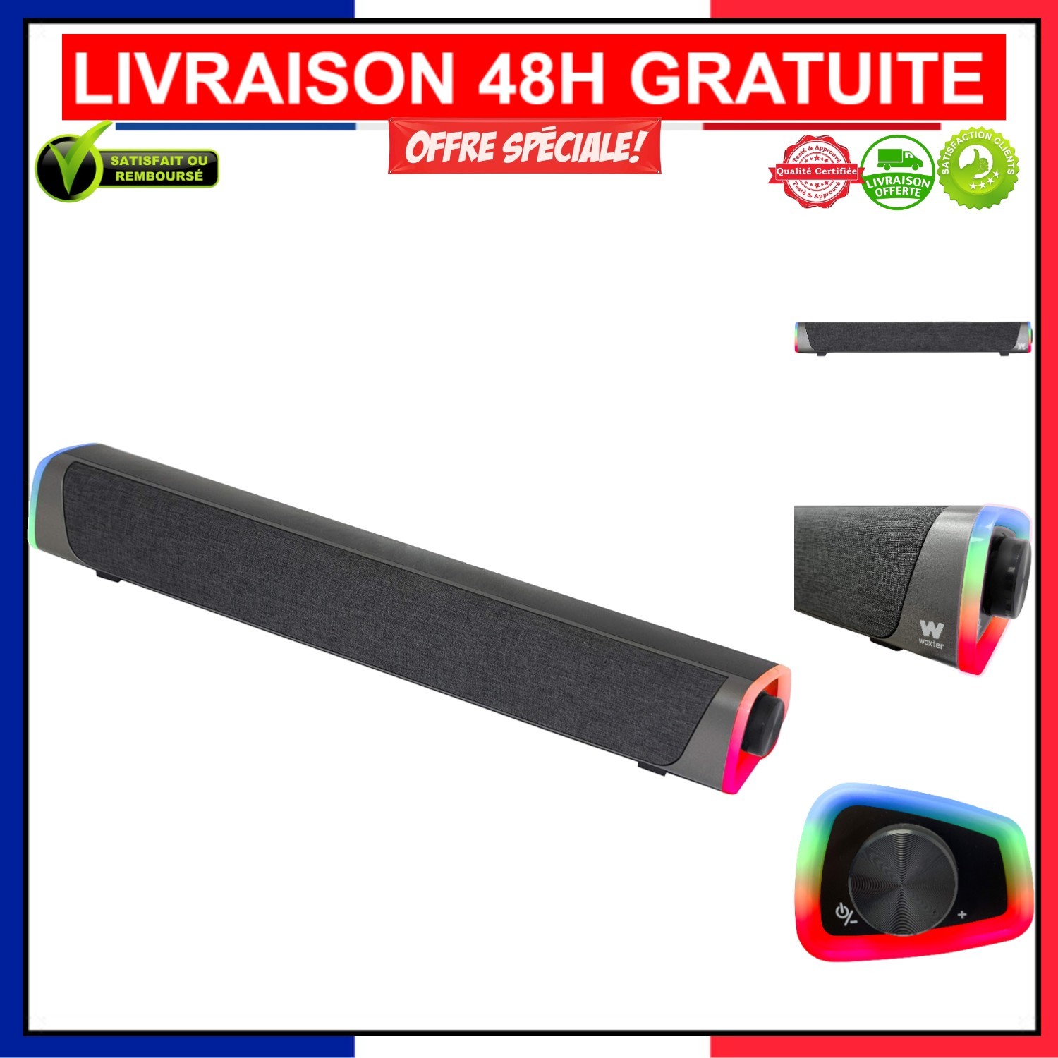 Haut-parleurs Woxter Big Bass 320 pour améliorer le son de votre téléviseur