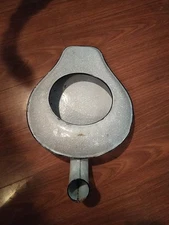 Vintage Gray Porcelain Enameled Bed Pan
