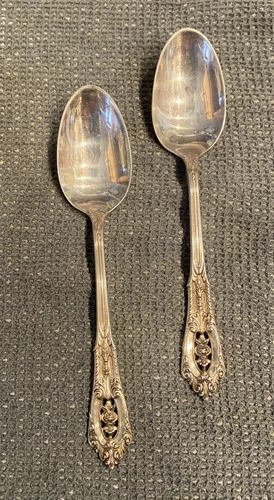 (1934) Wallace Sterling Silver (2 Spoons) 50 Grams Of Sterling Silver