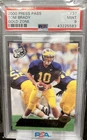 Mint PSA 9 Tom Brady Gold Zone 2000 Press Pass #37 - Rookie RC Parallel