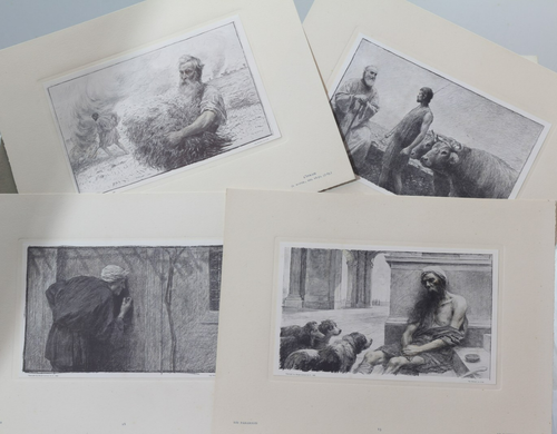 3 x Albums Paraboles by Eugène Burnand c.1913, 18 colour plates - Picture 7 of 8