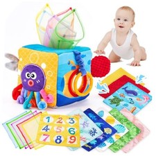 Baby Tissue Box Toy - Baby Toys 6-12 Months Montessori Toys for 6 Month Old