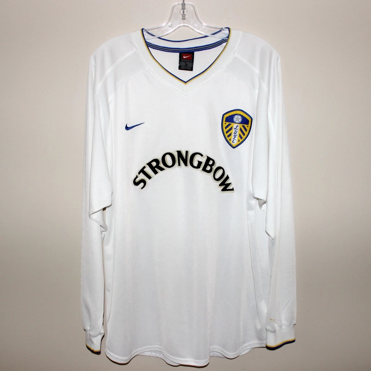 Nike Leeds United 長袖ウェア Lサイズ　00s LEEDS UNITED 2000/2001/2002 HOME FOOTBALL SHIRT JERSEY TOP NIKE #7