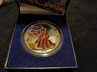 2001 American Silver Eagle In Full Color 1oz .999 Fine Silver