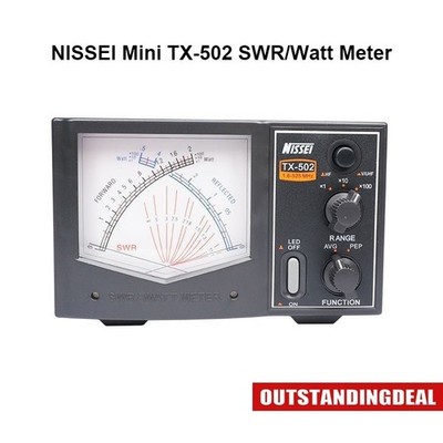 NISSEI Mini TX-502 SWR/Watt Meter 1.6-525MHz HF/V/U Band 200W Power Meter ot25*