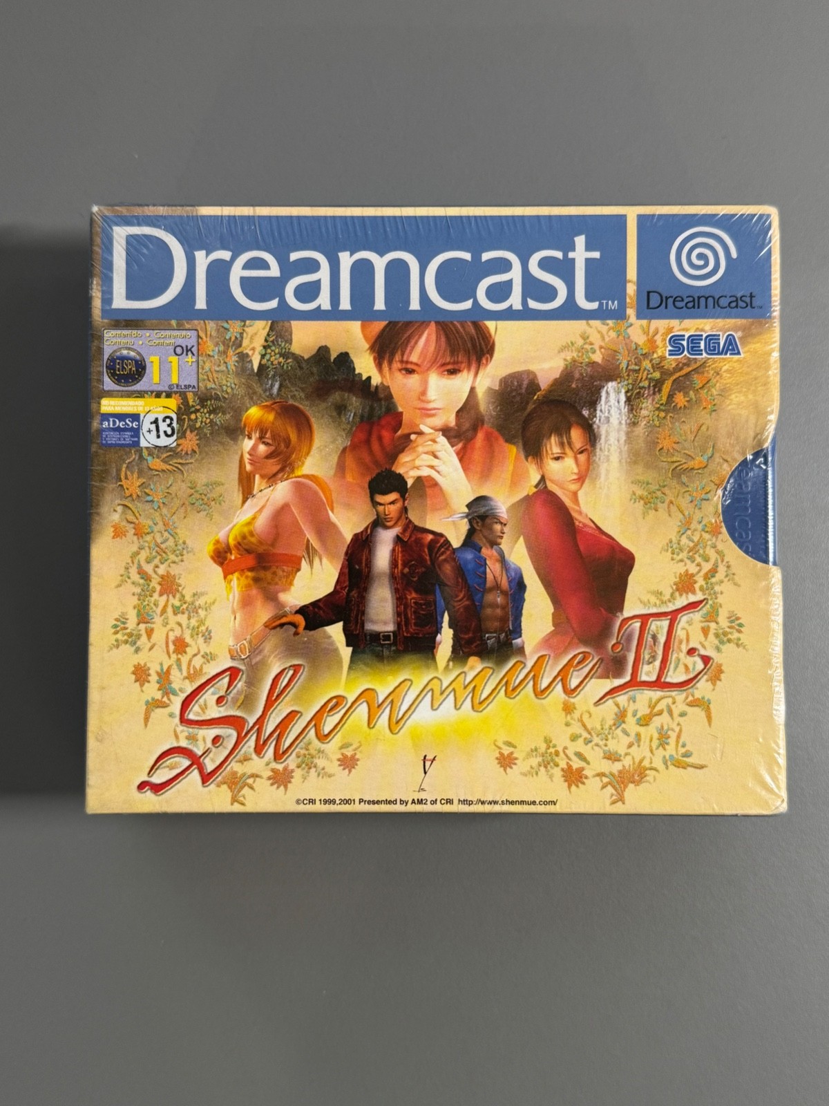 SHENMUE II SEALED NUEVO A ESTRENAR MINT PRECINTADO SEGA DREAMCAST PAL