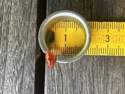 Niessing Spannring mit gelb-orangem Stein Größe 54 top