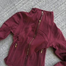 Lululemon Define Jacket Nulu Size 6 L Burgundy