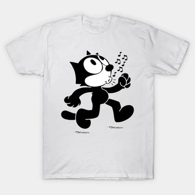 NEW Felix the cat walking - Felix The Cat T-Shirt White Cotton All size AD08
