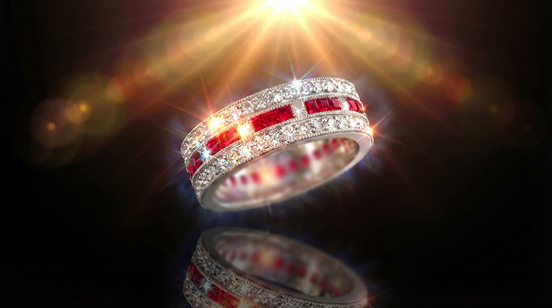 CARTIER Ruby Ring 18k Gold NO HEAT Ruby Diamond R… - image 9