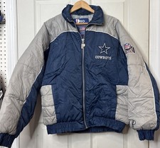Vintage Pro Player Men s Dallas Cowboys Puffer Jacket 90s NFL Football Size M