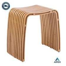 Bamboo Shower Bench Non-Slip Stool 450 LB Weight Capacity Waterproof Spa Seat