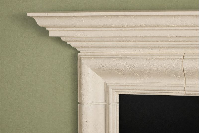Fireplace Mantel (mantle) Surround Simplicity Design Cast Stone non-combustible 