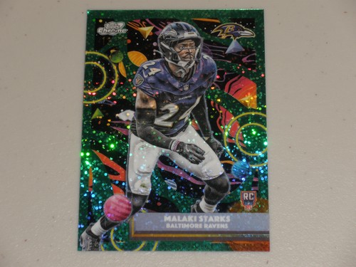 2025 Topps Cosmic Chrome Green Space Dust Refractor #107 Malaki Starks 13/75 RC