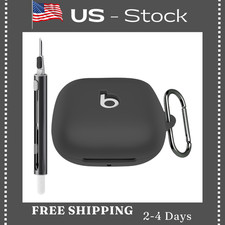 Compatible with Beats Powerbeats Pro 2 Case with Cleaning Kit and Carabiner, Sof
