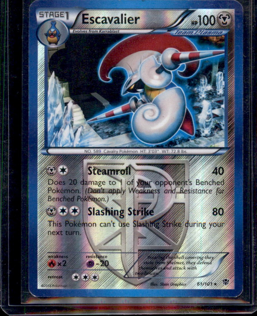 Plasma Blast #61/101 Escavalier (Team Plasma) Reverse Holo