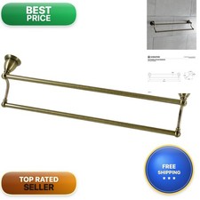 Kingston Brass BA1753AB Heritage 24" Dual -towel Bar, Antique Brass