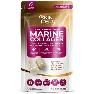 Marine Kollagen Kapseln + Biotin Vitamin C Hyaluronsäure (keine Pulver Tabletten)