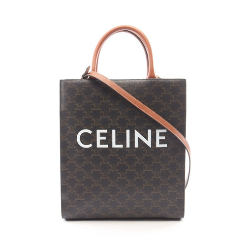 Celine Cabas 2WAY Tote Bag Black PVC #RCB11109