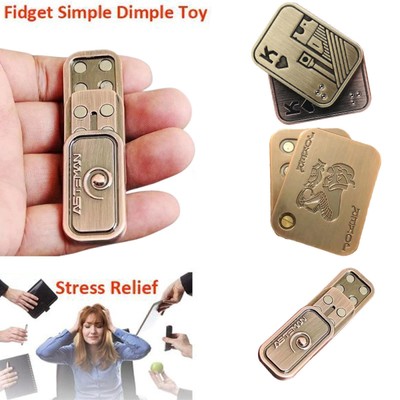 New Click Clicker Poker Slider Push Card Hand Fidget decompression Toy Gift