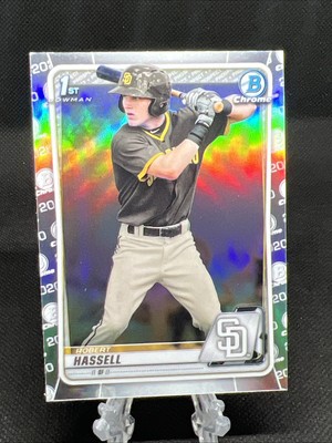 2020 Bowman Draft - 1st Chrome Refractor Robert Hassell #BD-39 Nationals