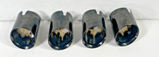 2021-2025 Bmw G82 M5 M4 M3 M2 Rear Muffler Exhaust Tips Set Of 4 Black 105607