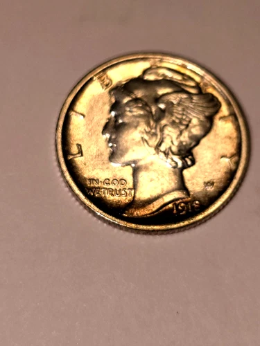 1918 S Mercury Dime, with good clean date (FB)