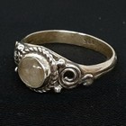 Vintage .50ctw Rutilated Quartz 925 Sterling Silver Ring Size 6.5 — photo 3