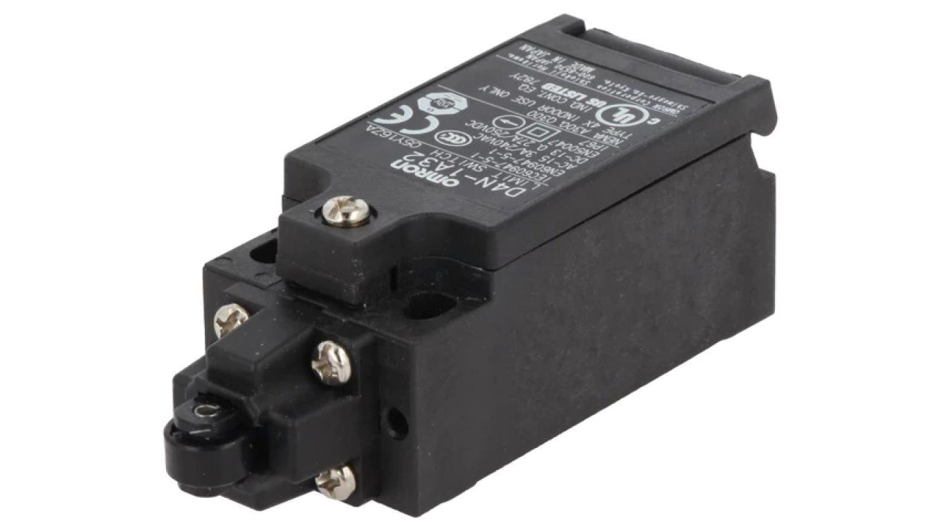 D4N-1A32 Limit switch with plastic roller Ø9.5mm, NO + NC output configu /T2UK
