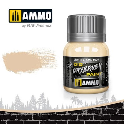 Ammo by Mig AMIG0625 Dio Drybrush Paint Light Skin 40mL