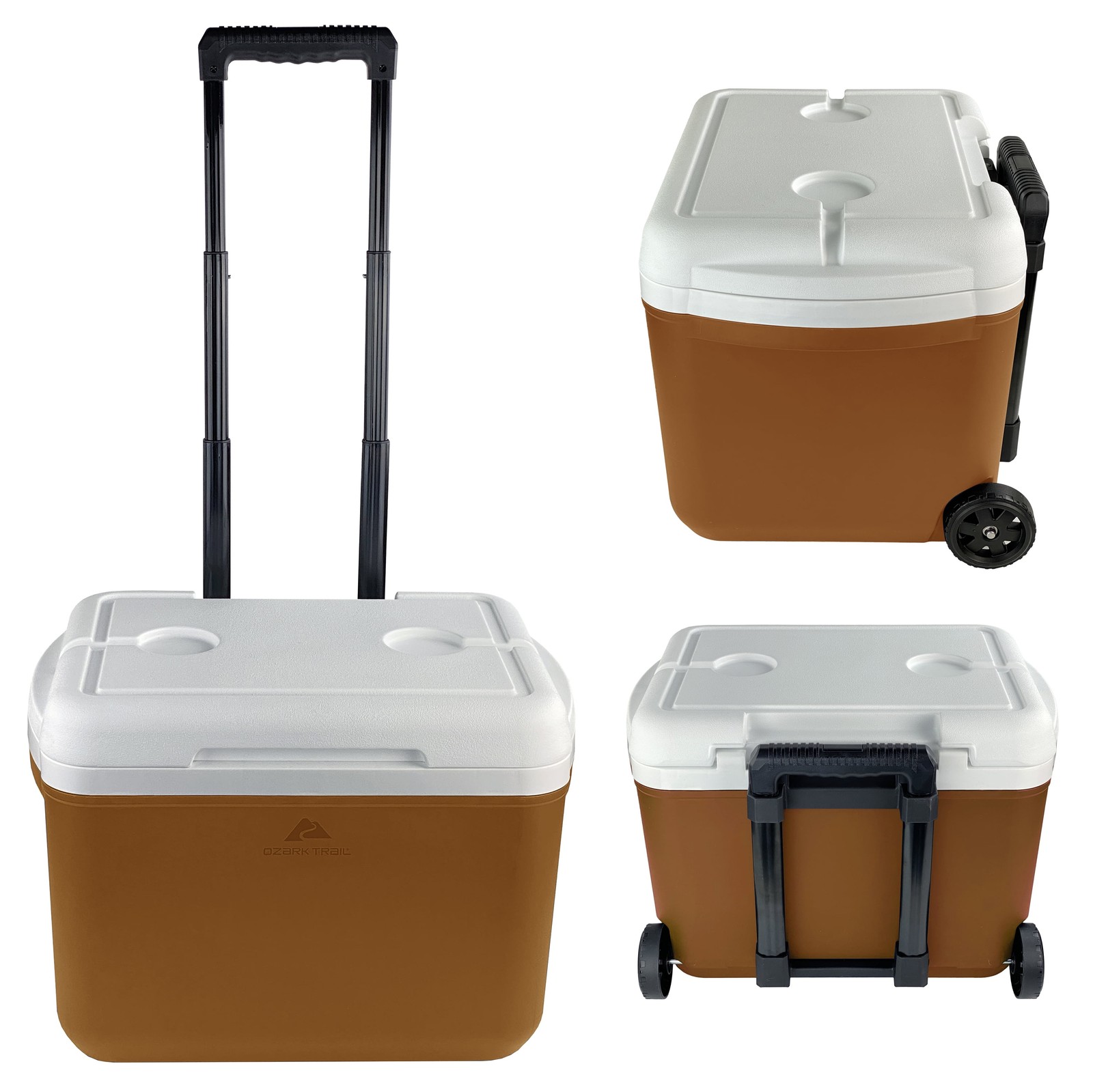 Ozark Trail 30 qt 42-Can Hard-Sided Wheeled Cooler, Blue