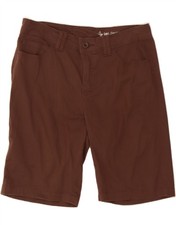 LEE Womens Classic Fit Casual Shorts US 12 Large W34 Brown Cotton BV06